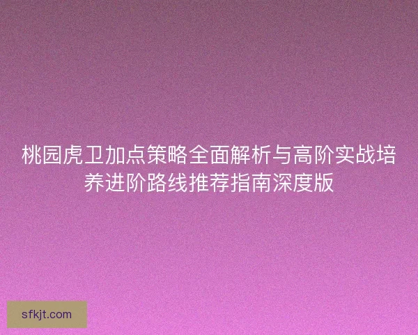桃园虎卫加点策略全面解析与高阶实战培养进阶路线推荐指南深度版